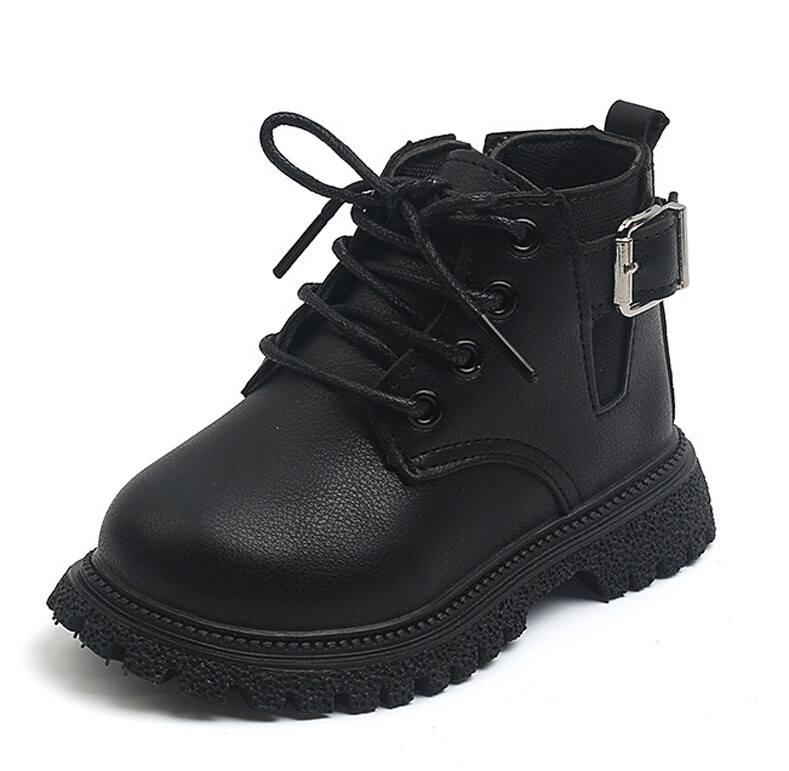 Bebés Niños Niños Niñas Informales Escuela Cremallera Con Cordones Caminar Deportes Botines Botas Cortas