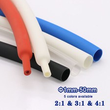 1mm-50mm Heat Shrink Tube 2:1 Unlined  3:1 4:1 Adhesive Lined Heatshrink Sleeve