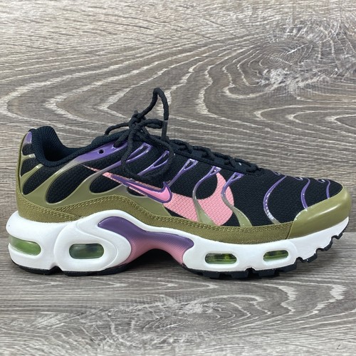 Nike Air Max Plus Black Purple DX3093-001 GS Size 7y/ Womans 8.5 NO BOX - Picture 1 of 9
