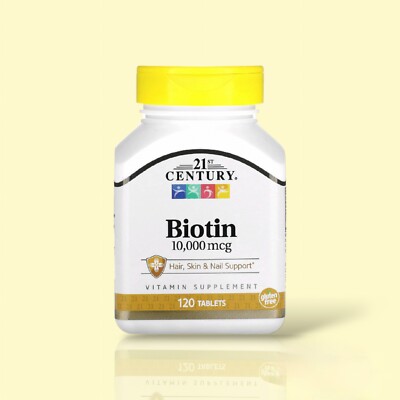 21st Century, Biotin, 10,000 mcg, 120 Tablets