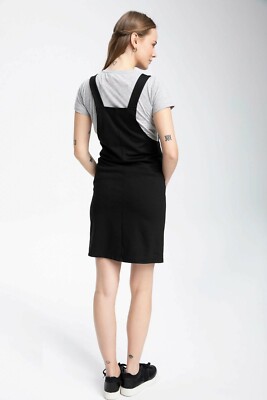 Brand New Maternity Pinafore Dress Black Knee Length Size Medium 18 | eBay Brand New Maternity Pinafore Dress Black Knee Length Size Medium 18 | eBay