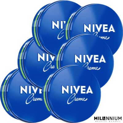 NIVEA Creme 6 x 250ml   Reichhaltige Pflege für alle Hauttypen & jeden Tag