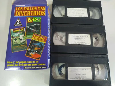 Los Plattenfehler mas Lustige Fußball Gazapos - 3 X VHS Kassette Tape Spanish - - Bild 1 von 4