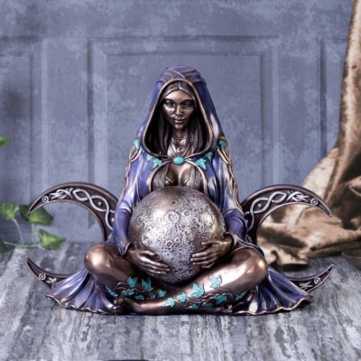 Triple Moon Goddess Art Statue ~ Nemesis Now Nature Witch Pagan Figur 