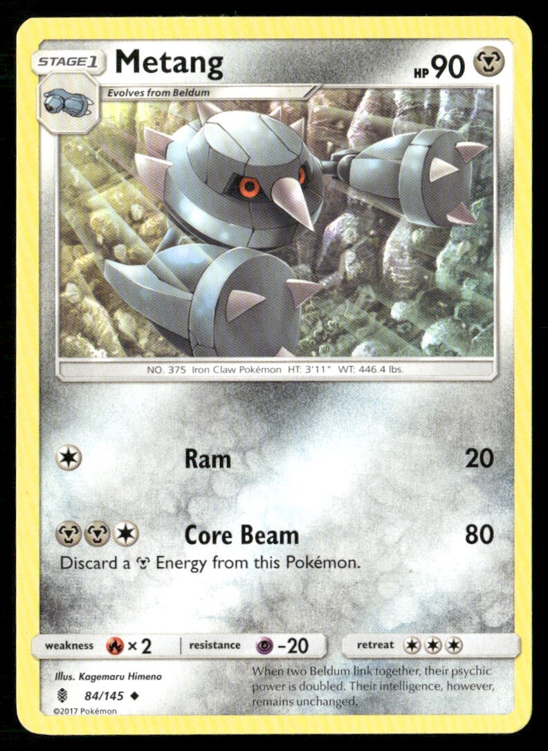 2017 Guardians Rising Set Pokemon Card 084  Metang LP