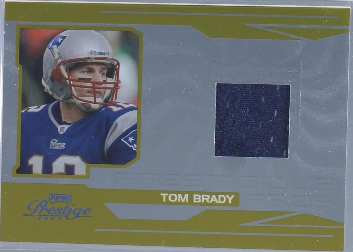 2007 Playoff Prestige Prestigious Pros Tom Brady PP 11 Gold 2007-playoff-prestige-prestigious-pros-tom-brady-pp-11-gold