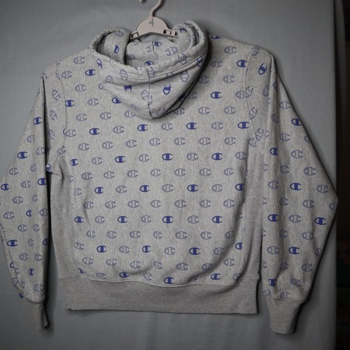 CHAMPION Reverse Weave Hoodie Mens Large Sweatshirt All Over Print AOP Sweater - 第 12/14 張圖片
