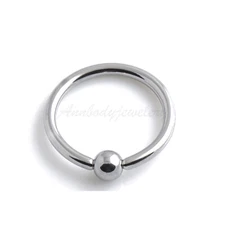  1pc 16g 14g all sizes Steel Closure Ball BCR Captive Bead Ring Septum Ear Lope