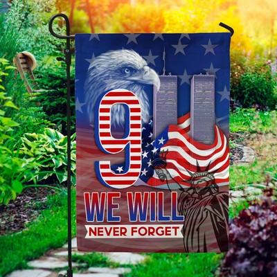 We Will Never Forget 9 11 Eagle American Outdoor Garden Flag