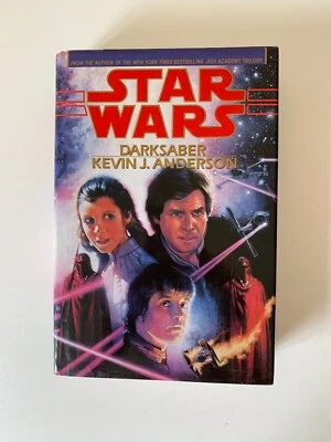 Star Wars: Darksaber by Kevin Anderson (HC, DJ 1995) Sci Fi Vintage Book - Image 1 of 4