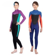Kids Youth Boys Girls Wetsuit 2.5mm Neoprene Back Zip Full Wetsuit Water Sports