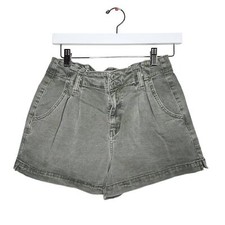 American Eagle women's highest rise mom short light sage green shorts size 4