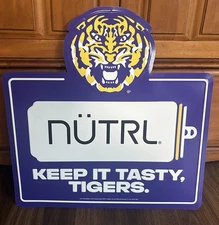 Nutrl LSU Metal Tin Tacker Sign