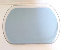 Cella Rectangle Low Wall Turntable Silicone Liner Sky Blue Storage Organizer