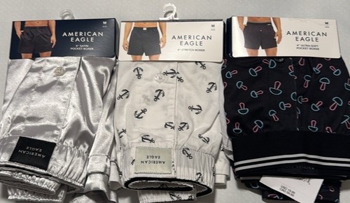 American Eagle Boxers Mens Medium 3 Pack