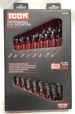 Icon WRFS-8 Proessional Flex Ratcheting Wrench Set - 8-Piece