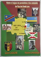 Signed Historie Insignes Parachutistes Commandos Pays Grands Lacs Gerard Lagaune