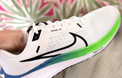 PRE-OWNER - Nike Air Zoom Pegasus 40 Platinum Tint/White-Green Strike Sz 12