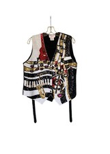 Vintage 90 s Fashion Fantasy Beaded Jazzfest Musical Sequin Vest