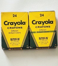 Vintage Crayola Crayons 24 Binney Smith Made in USA in Original Box Lot 3