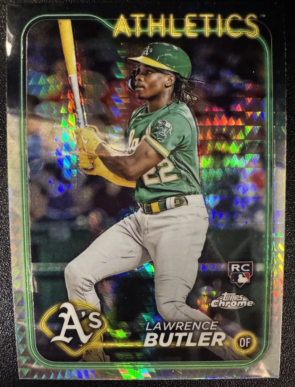 2024 Topps Chrome - Lawrence Butler #5 Prism Refractor (RC)