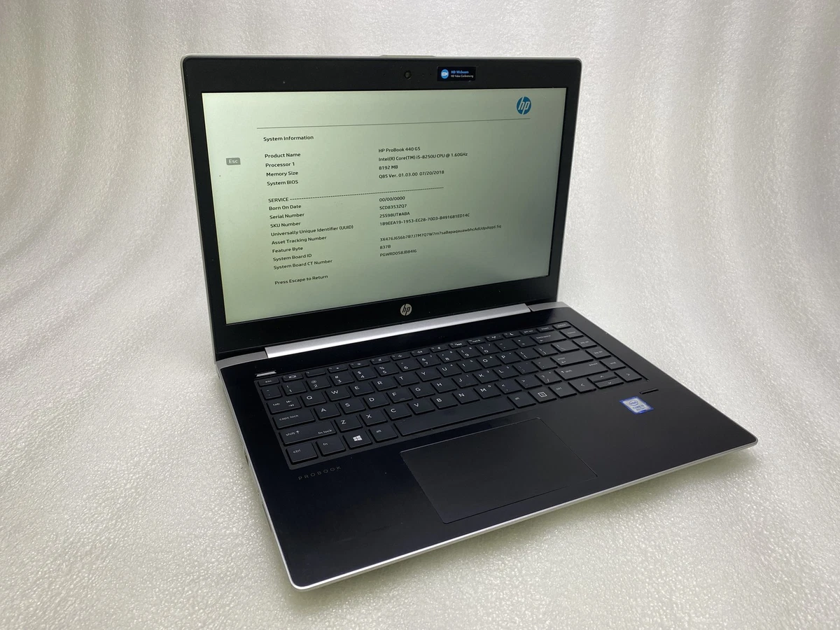 Windowsノート本体 HP ProBook | Core i5-8250U | 256 GB HP ProBook Intel Core i5 8th Gen. PC Laptops & Netbooks 256 GB SSD