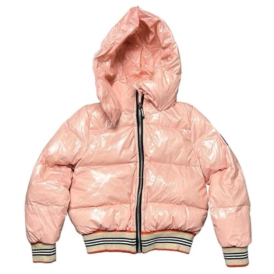キッズ服(100cm~) BURBERRY フード付きピンクジャケット 128cm