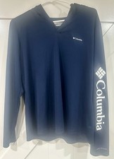 Women s Columbia Omni Shade Long Sleeve Hoodie Navy Size L
