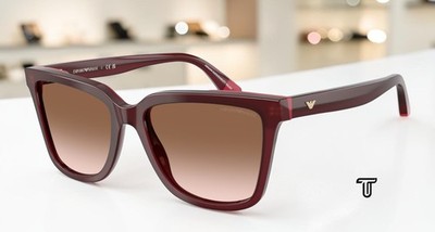 EMPORIO ARMANI EA4261 632013 Opal Bordeaux Pink Brown Grad 55mm Women Sunglasses