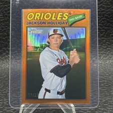 2026 TOPPS HERITAGE JACKSON HOLLIDAY #218 CHROME ORANGE REFRACTOR PARALLEL 17/25