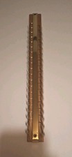 Wooden Tie Hook Wall Mount 36 Hooks Tie Organizer Metal Wood Vintage Made In USA