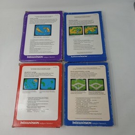 Lot Of 16 Intellivision Games With Boxes (Some Have Manuals & Overlays)