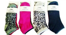 12 Paires Chaussettes Basses Femme 36 - 42 Motifs Création Originale Léopard
