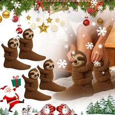 3D Cute Animals Socks Knitted Pattern Floor Socks Unisex Funny Christmas Gift