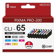 CLI-65 CLI65 Ink Cartridge with Chip High Capacity Compatible with Canon CLI6...