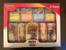 Pokemon TCG Scarlet and Violet 151 Mini Tins 5 Pack Factory Sealed