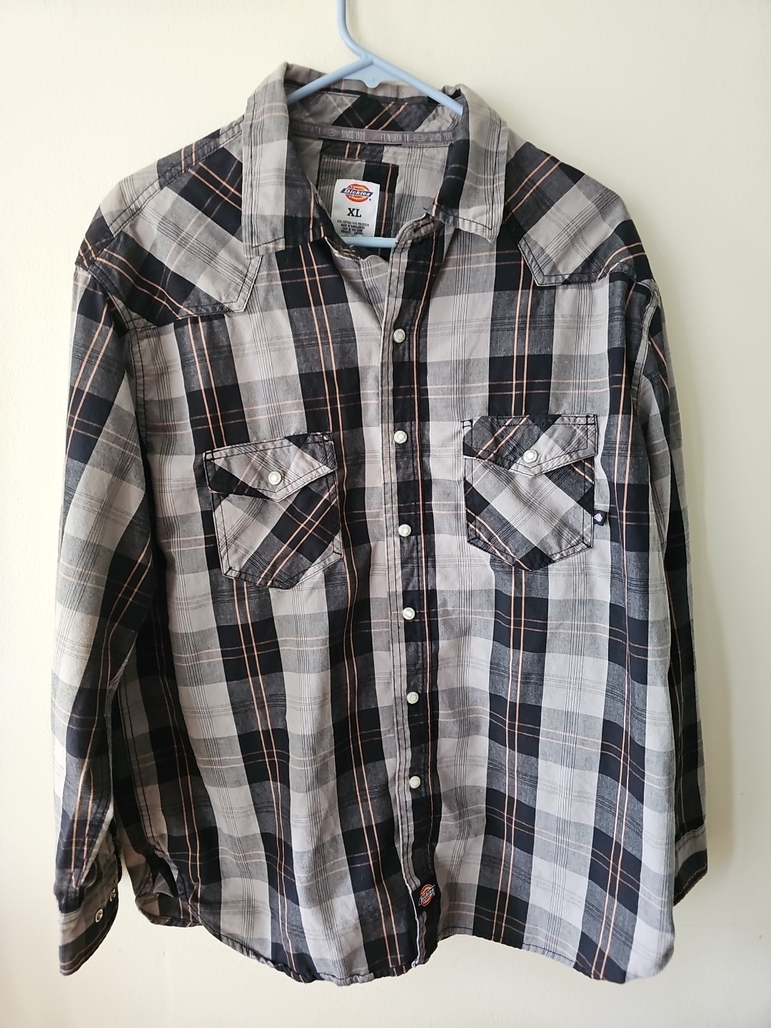 Dickies Plaid Button Down Shirt for Men and Women-image