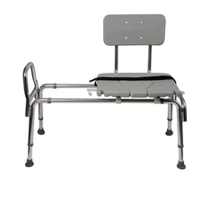 Heavy-Duty Tub Transfer Bench and Sliding Shower Chair, Adjustable, 400 Lbs Capa