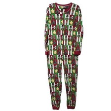 Buc-ees Nutcracker Christmas Pajama Jumpsuit Red Green Stars XL