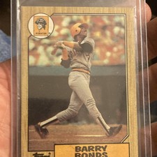 Error Card 1987 Topps - Barry Bonds #320