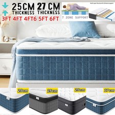 Memory Foam Matress Luxury Sprung Mattress 3ft Single 4ft6 Double 5ft King 6ft!!