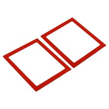 2 Pcs Magnetic Picture Frame PVC Magnets Holds Photo Red 8.5x11 Inch