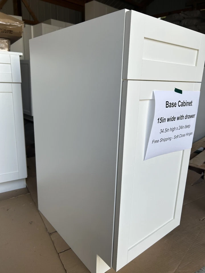 Armarios de cocina RTA Shaker blanco | cierre suave | todos los tamaños | En stock ahora Foto 4 de 4