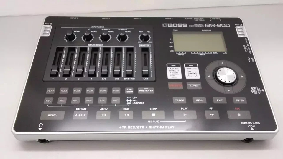 BOSS BR-800 Digital Recorder 4-Spur Aufnahme/8-Spur-Wiedergabe ** TOP-Zustand **