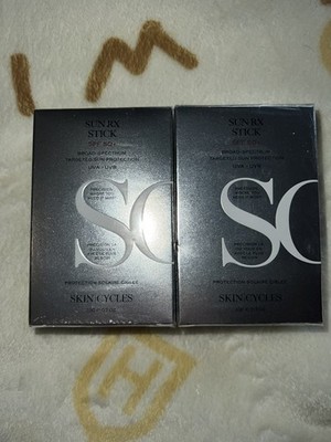 NEU UND VERPACKT Skin Cycles Sun RX Stick LSF 50 Breitspektrum UVA & UVB x 2 UVP 50 £ pro Stück