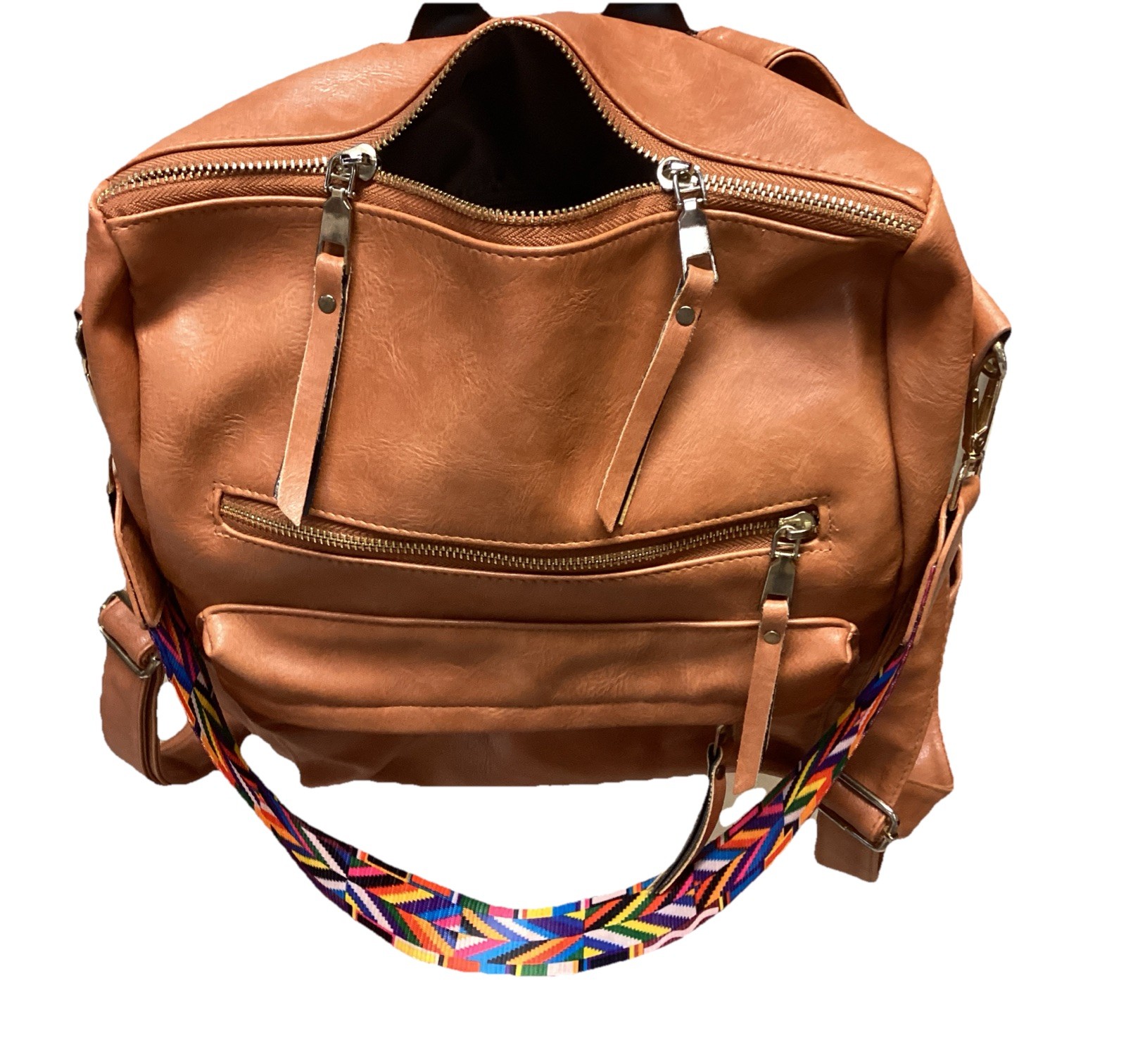 BRIELLE CONVERTIBLE MODERN CHIC BACKPACK TAN MANY… - image 9