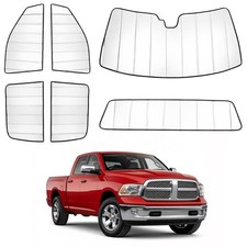 Full Window Sunshades Compatible with Dodge RAM 1500 2013-2018 Sunshade for