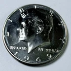 1969 S Kennedy Half Dollar 40% SILVER UNC MINT STATE CONDITION #10555