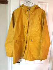 Boy's Bright Yellow Waterproof Raincoat, Size L