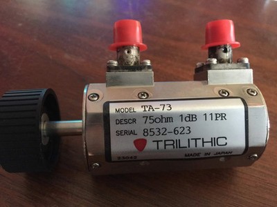 TA-73 - TRILITHIC - ATTENUATOR - Variable Step RF Attenuator 0-1dB (0.1 dB steps